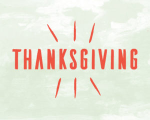 Thanksgiving Holiday - Church Office Closed